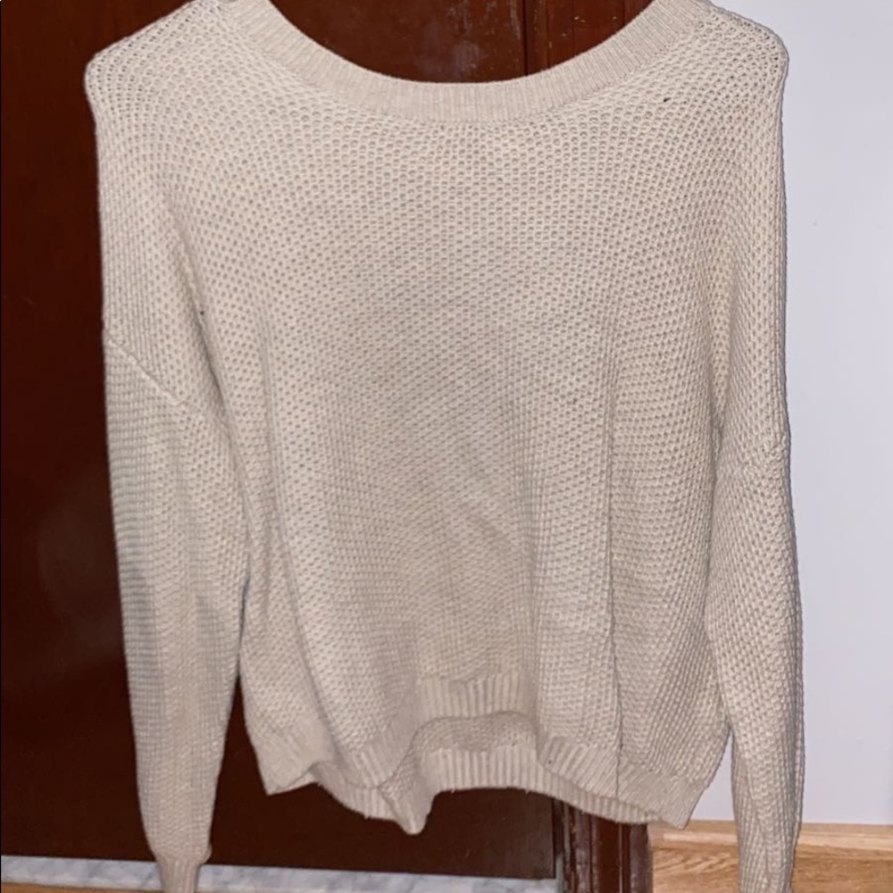 Hollister Open Back Tie Sweater